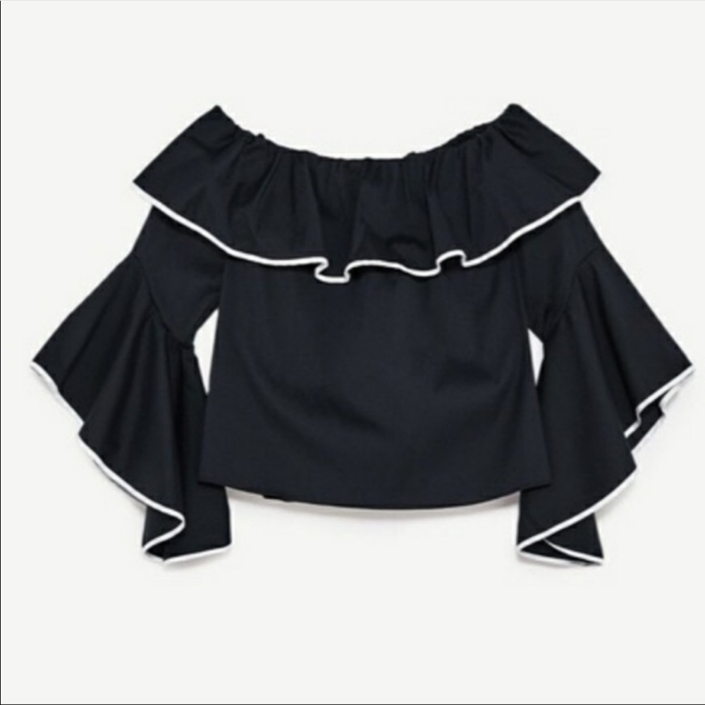 Zara off-the shoulder blouse - Picture 2 of 3